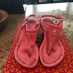 Tory Burch Hot Pink wedge